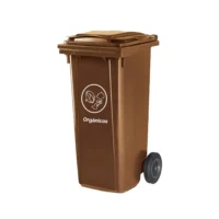 Contenedor con ruedas para residuos orgánicos 120 litros