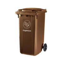 Contenedor con ruedas para residuos orgánicos 240 litros